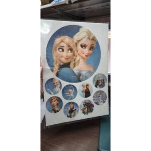 แผ่นเวเฟอร์ตกแต่งเค้ก แผ่น photo cake (Wafer Sheet)Elza Frozen สามารถ ปรับเเต่ง ขนาดได้คะ หรือมีรูปส่งมาให้พิมพ์ได้คะ