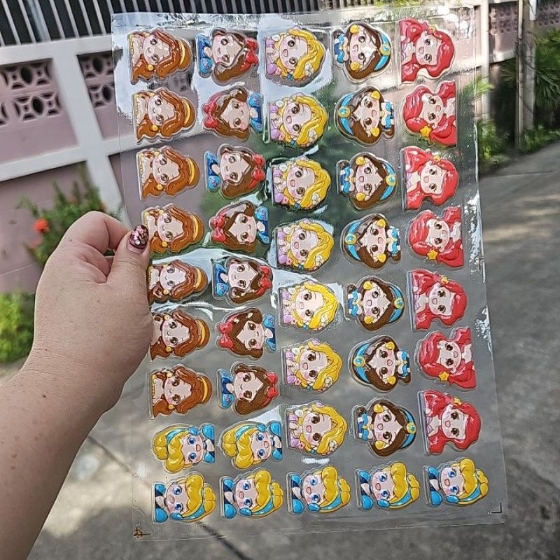 แผ่นลอกลายช็อกโกแลต ลายเจ้าหญิง (คละ 42 ช่อง) - Image 2