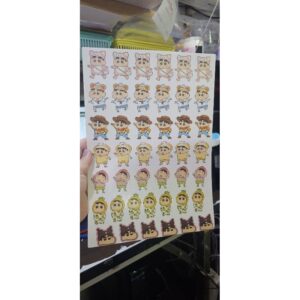 แผ่นเวเฟอร์แต่งเค้กรูปชินจัง ลูกค้าต้องไปตัดเองนะคะ ขณะที่ส่ง 1 A4 สั่งพิมพ์ แผ่นลอกลาย หรือเป็นเวเฟอร์ก็ได้ค่ะแจ้งได้