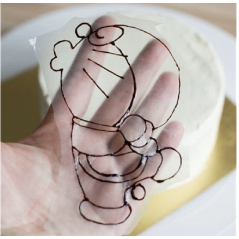 กระดาษข้าวเคลือบน้ำตาล แผ่นแป้งข้าวเหนียวลอกลาย 50 แผ่น แผ่นลอกลายแป้งข้าวเหนียว - Image 4